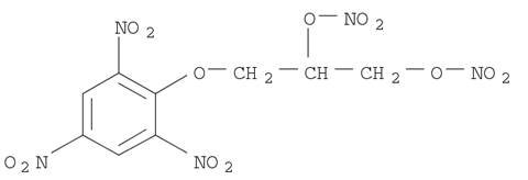 1,2-Propanediol, 3-(2,4,6-trinitrophenoxy)-, 1,2-dinitrate
